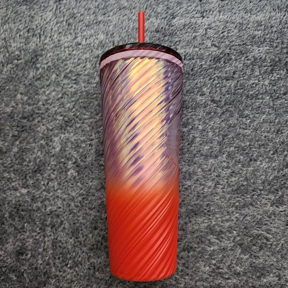 Starbucks Iridescent Matte Swirl Gradient Tumbler Venti Summer